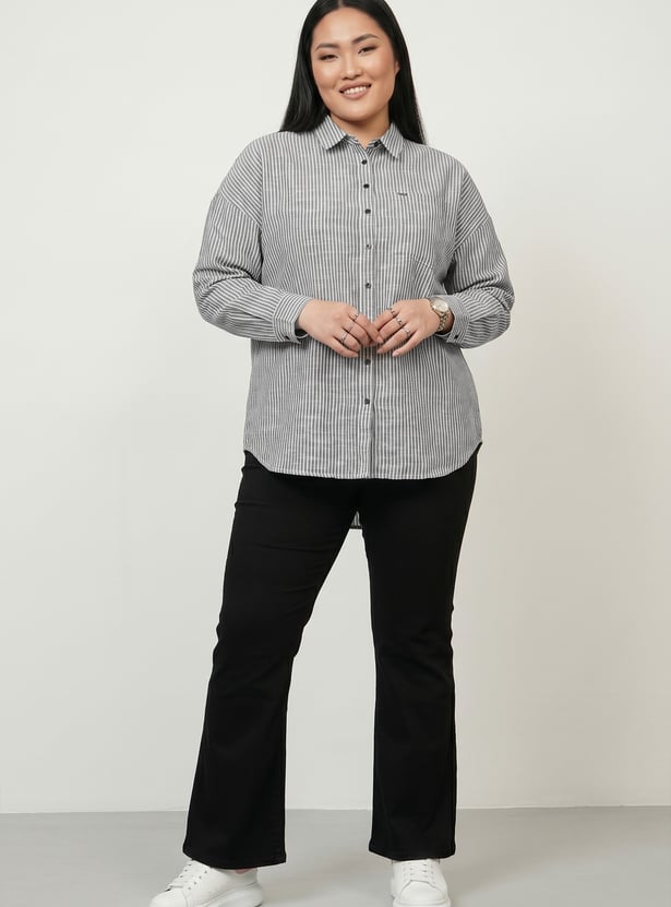 Women Striped Regular Fit Shirt