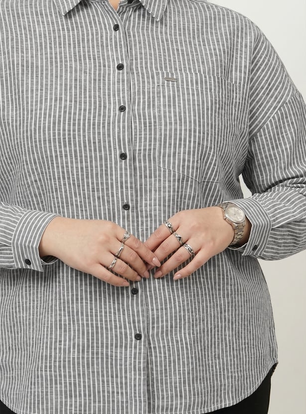 Women Striped Regular Fit Shirt