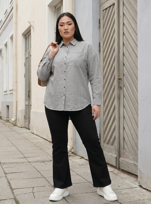 Women Striped Regular Fit Shirt