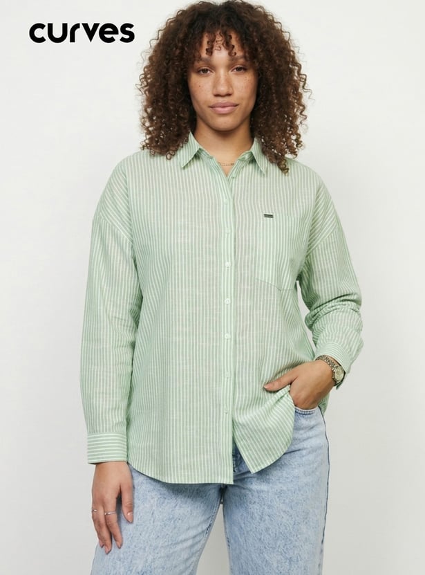 Women Striped Regular Fit Shirt