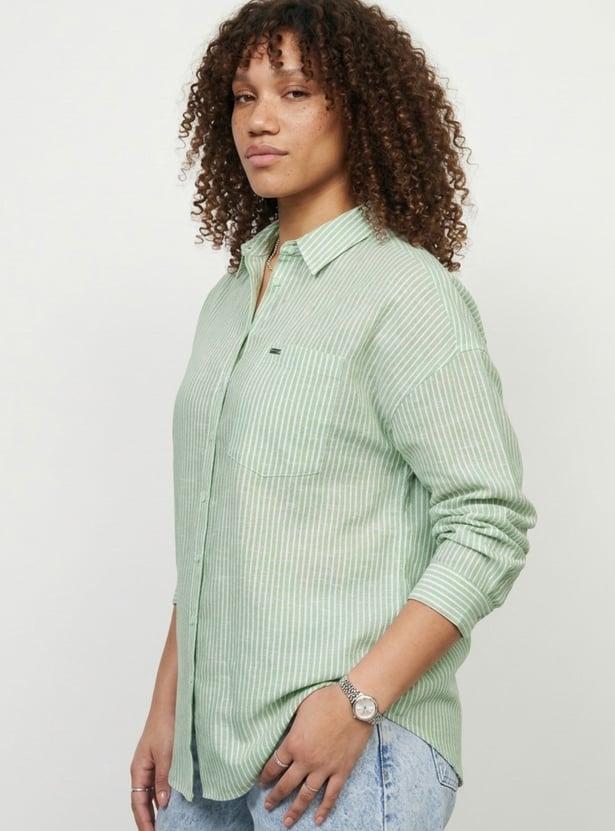 Women Striped Regular Fit Shirt