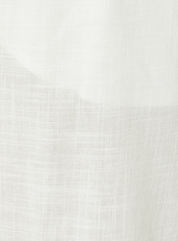 Women Mirror Work Straight Pants