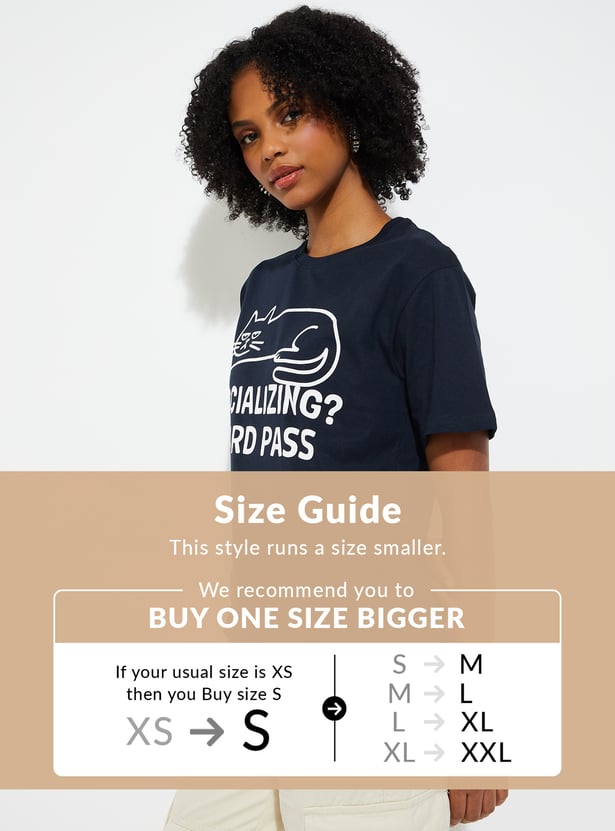 URB_N Women Printed Relaxed Fit T-shirt