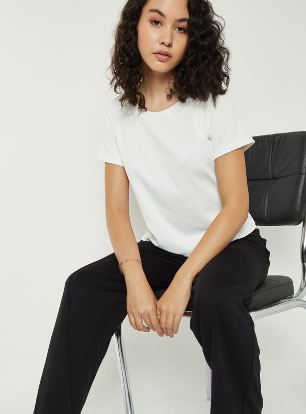 Women Ribbed T-shirt