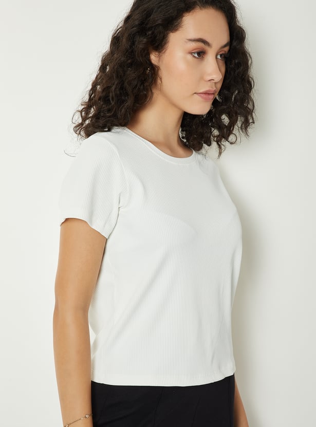 Women Ribbed T-shirt