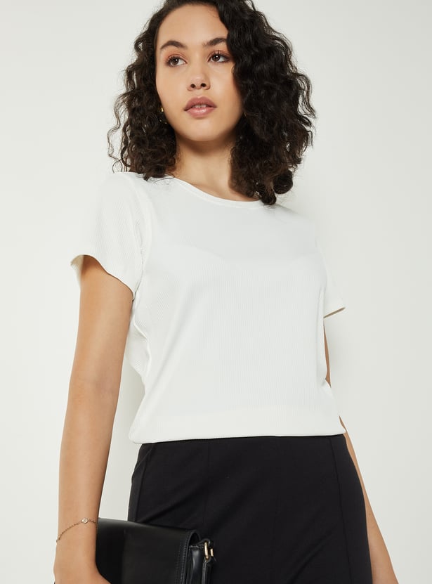 Women Ribbed T-shirt