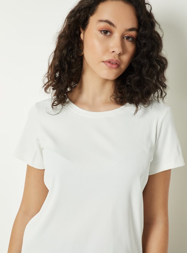Women Ribbed T-shirt