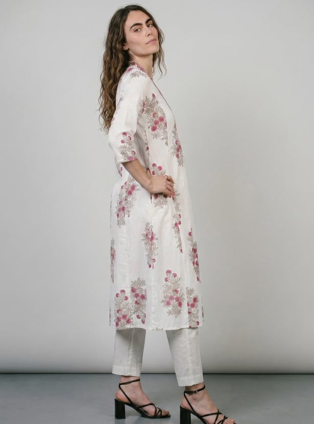Women Printed A-line Kurta Set