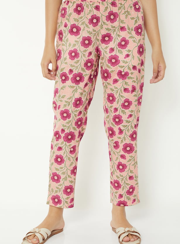 Women Floral Print Straight Kurta Set