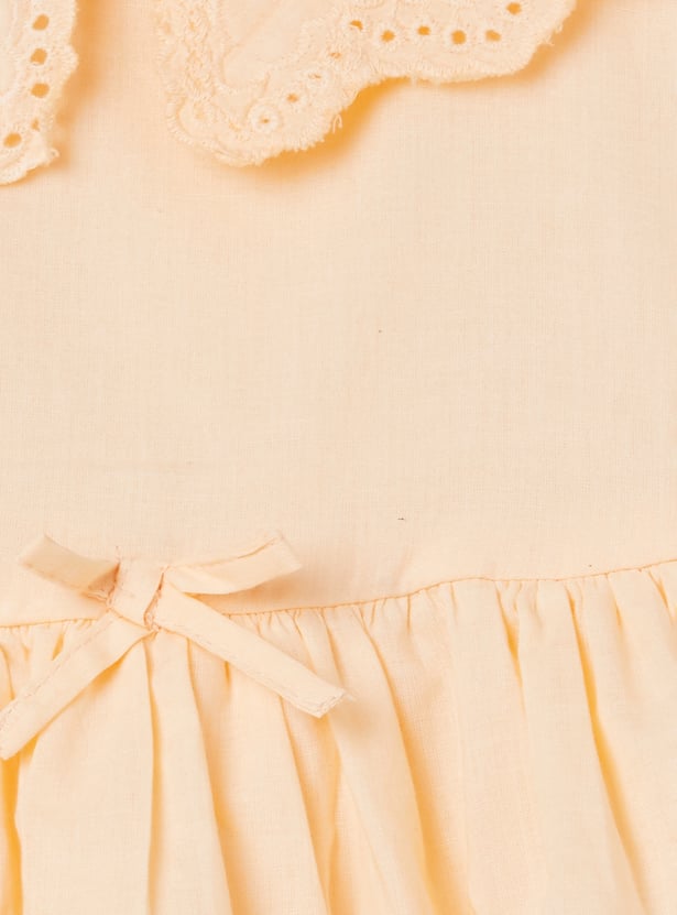 Girls Embroidered Peplum Top