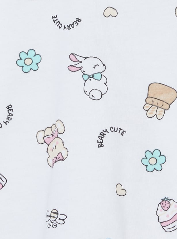 Girls Printed T-shirts - Pack of 3