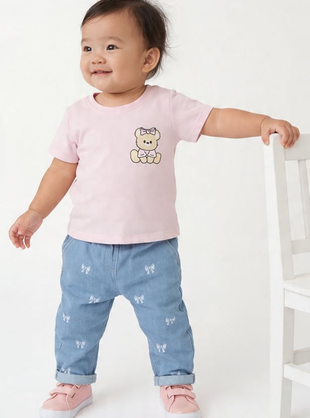 Girls Printed T-shirts - Pack of 3