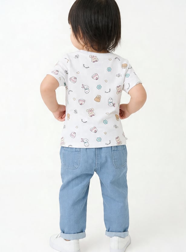 Girls Printed T-shirts - Pack of 3