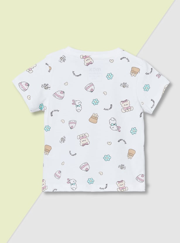Girls Printed T-shirts - Pack of 3