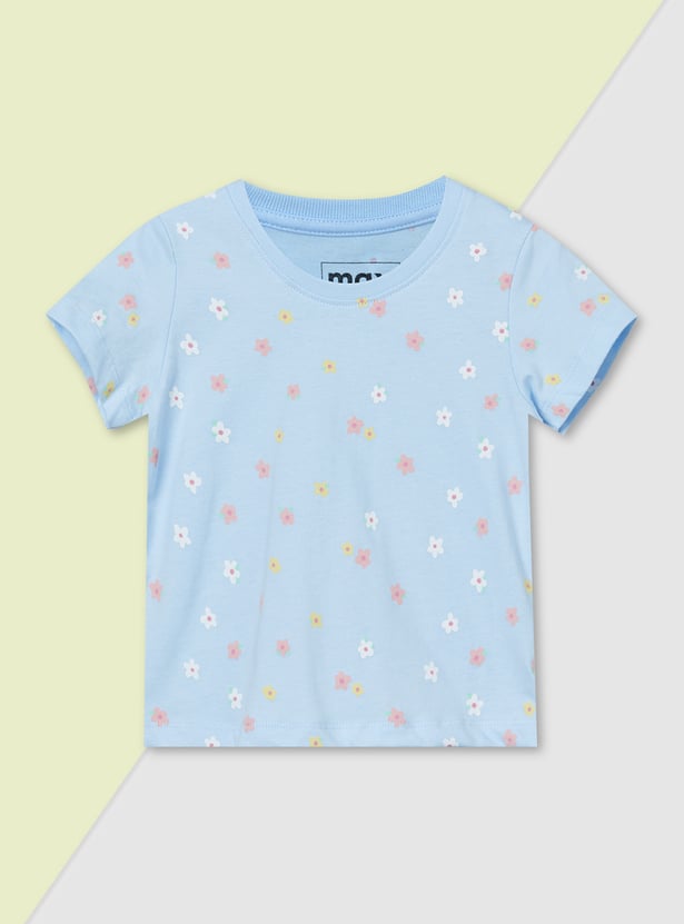 Girls Printed T-shirt - Pack of 3