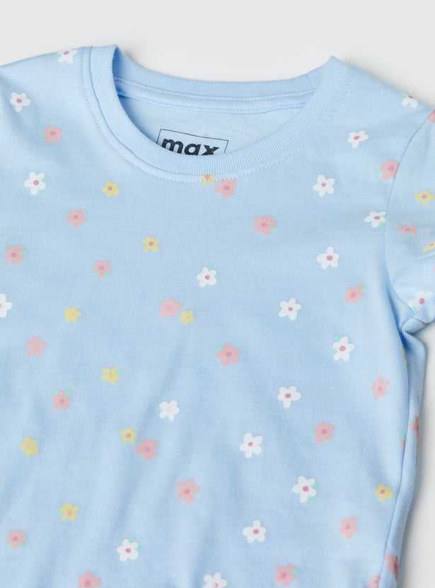 Girls Printed T-shirt - Pack of 3