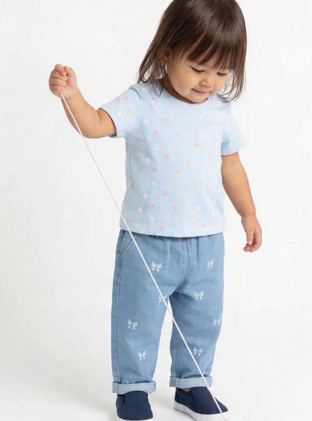 Girls Printed T-shirt - Pack of 3