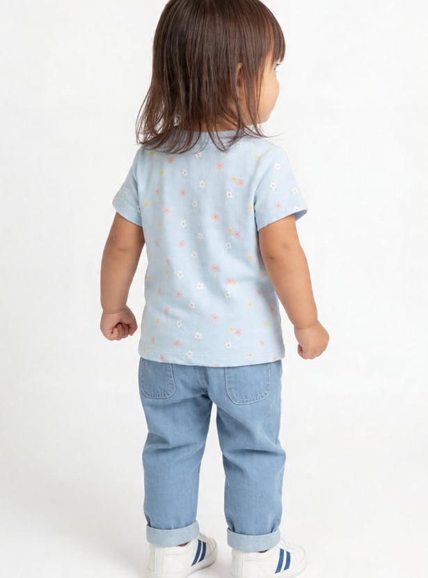Girls Printed T-shirt - Pack of 3
