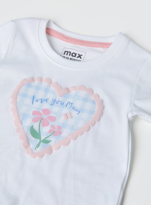Girls Printed T-shirt - Pack of 3