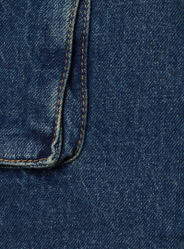 Boys Solid Cargo Jeans