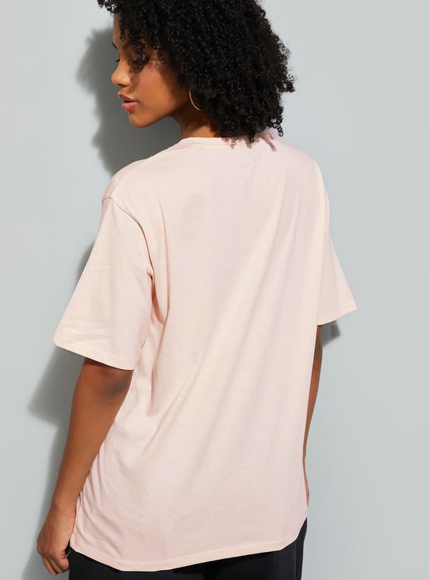 URB_N Women Mickey Mouse Oversized T-shirt