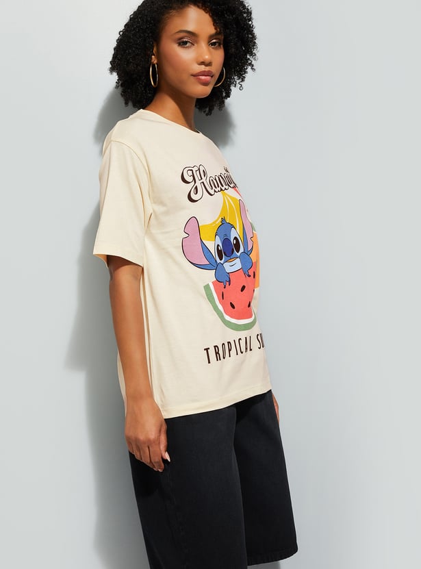 URB_N Women Stitch Oversized T-shirt