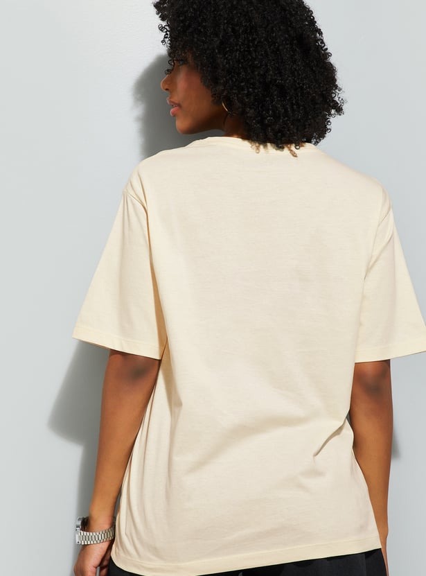 URB_N Women Stitch Oversized T-shirt
