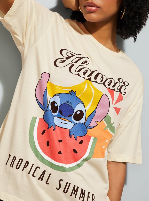 URB_N Women Stitch Oversized T-shirt