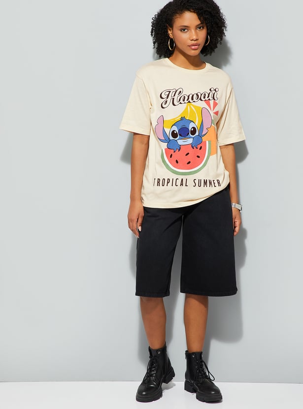 URB_N Women Stitch Oversized T-shirt