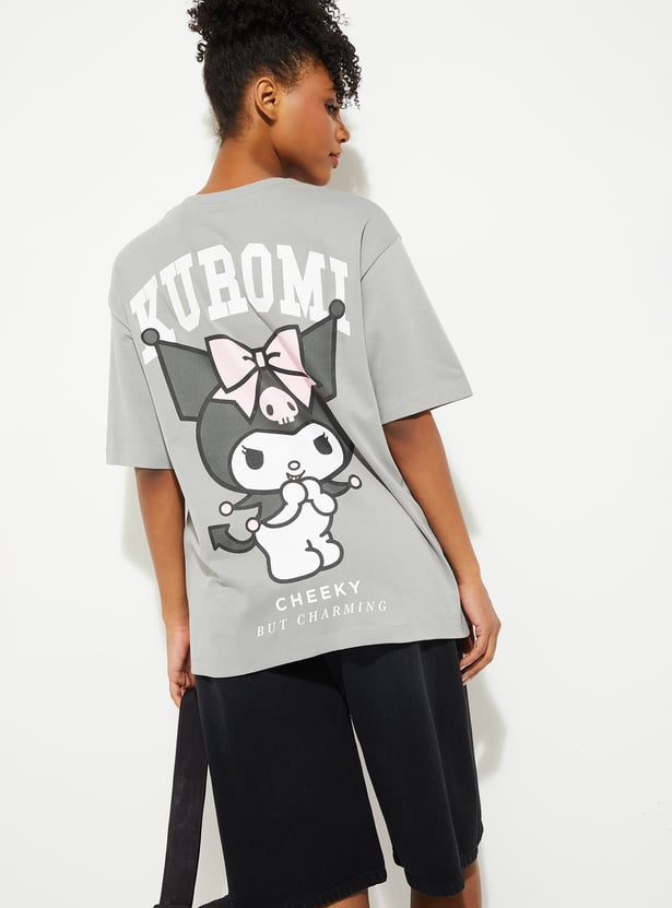 URB_N Kuromi Print Oversized T-shirt