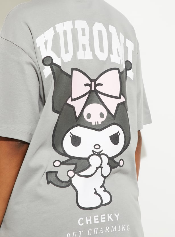 URB_N Kuromi Print Oversized T-shirt