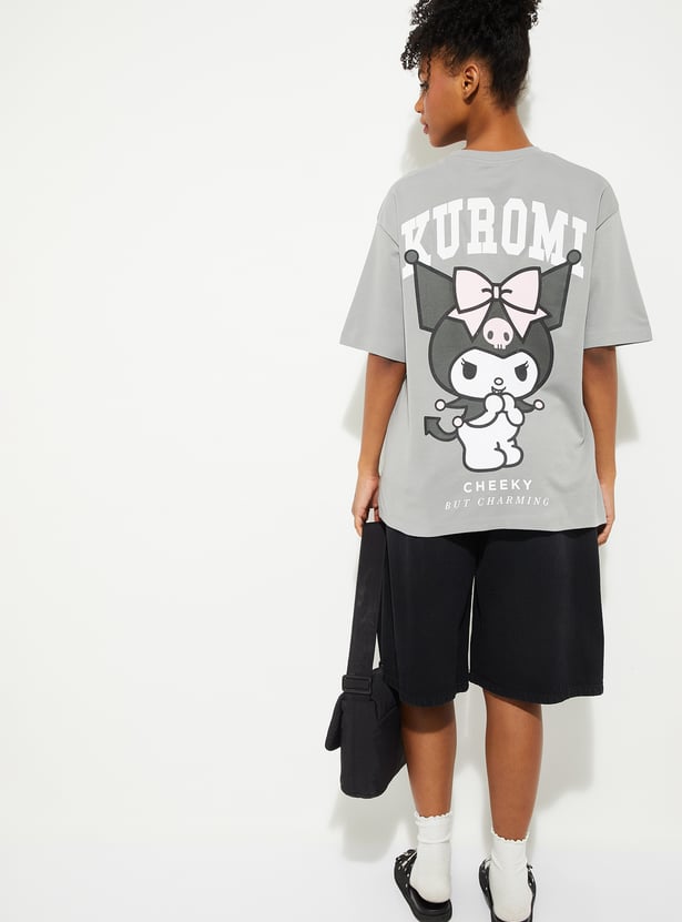 URB_N Kuromi Print Oversized T-shirt