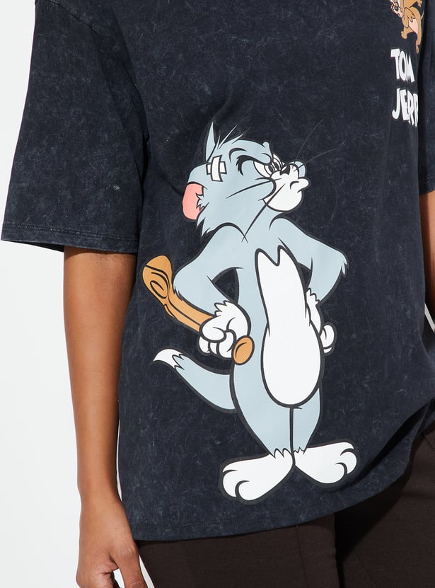 URB_N Women Tom & Jerry Oversized T-shirt
