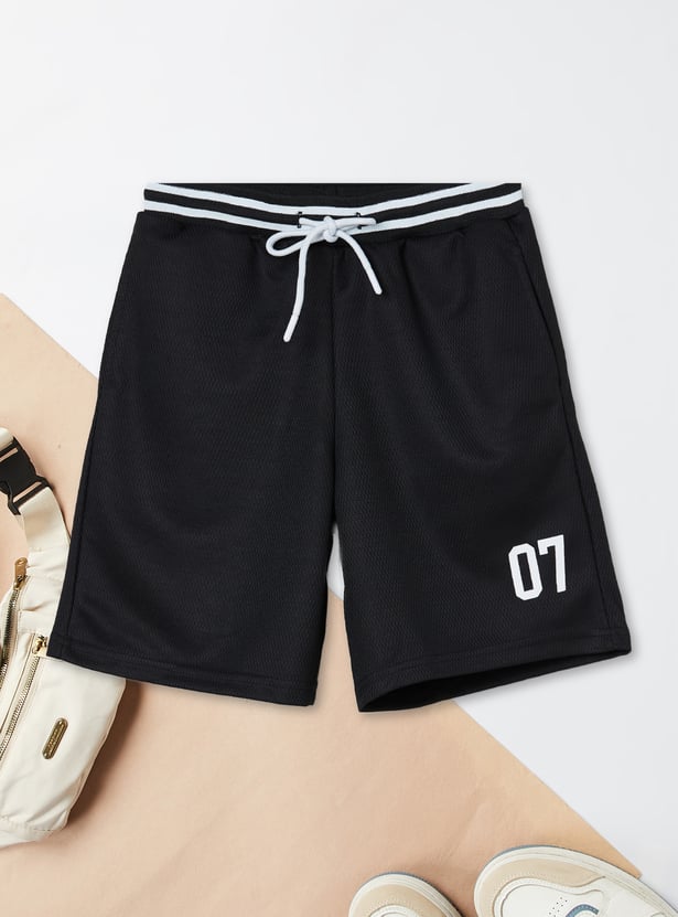 Boys Textured Shorts
