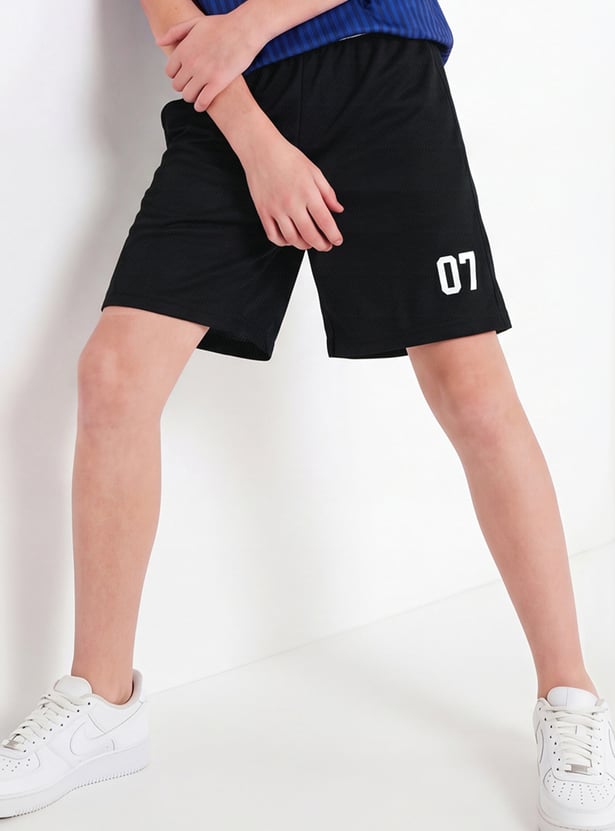 Boys Textured Shorts