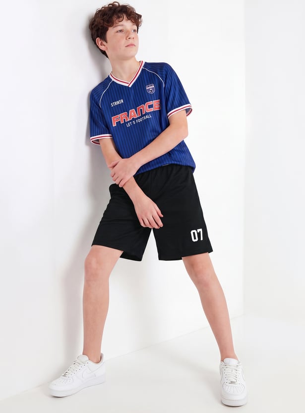 Boys Textured Shorts
