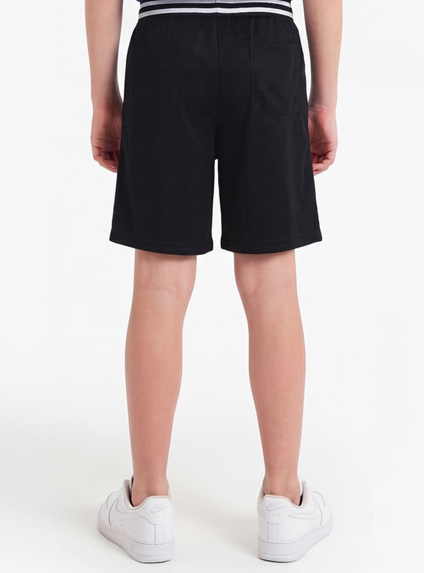 Boys Textured Shorts