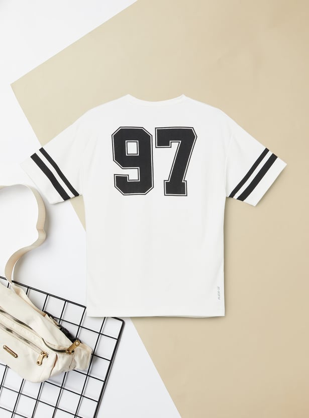 Boys Printed Oversized Sports T-shirt