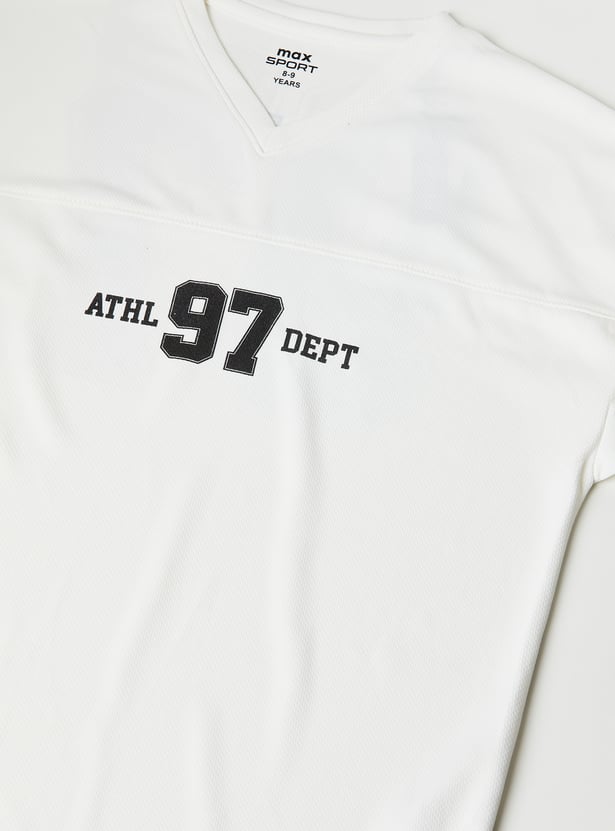 Boys Printed Oversized Sports T-shirt