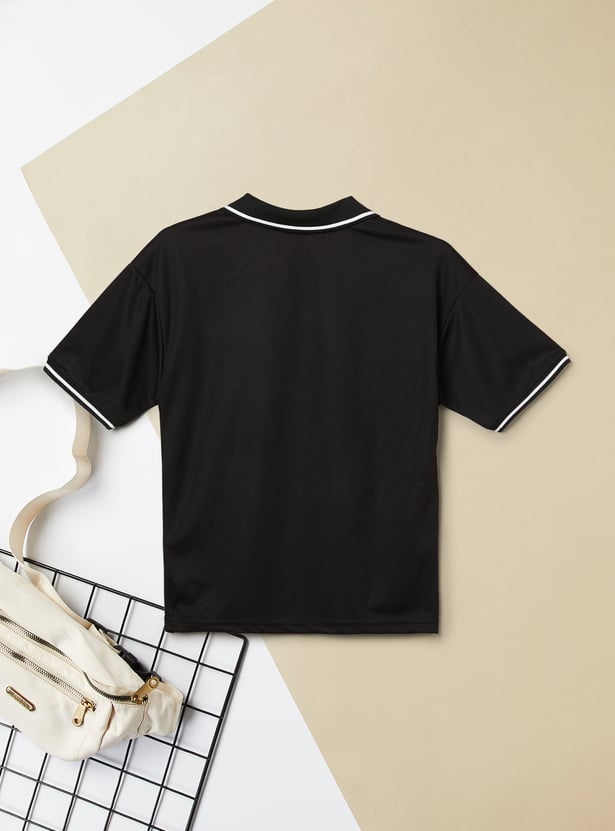 Boys Printed Polo T-shirt