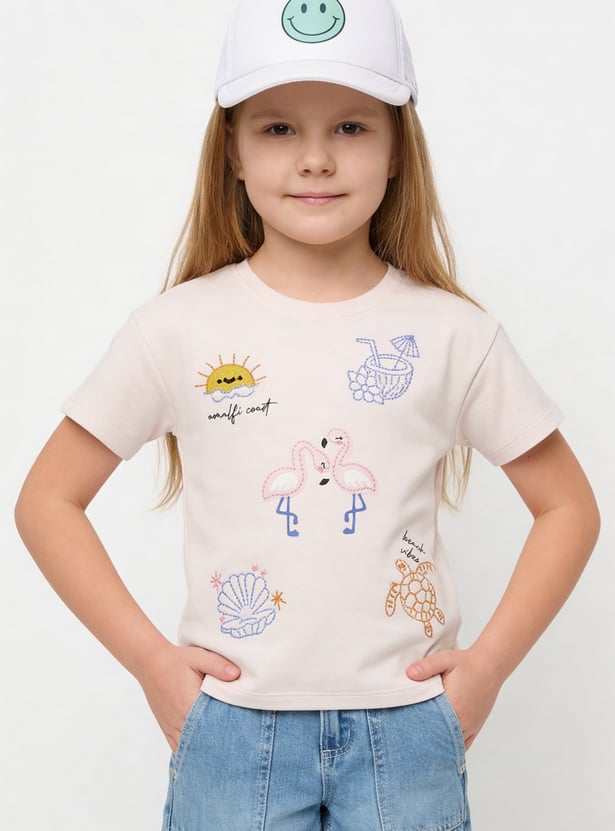 Girls Embroidered T-shirt