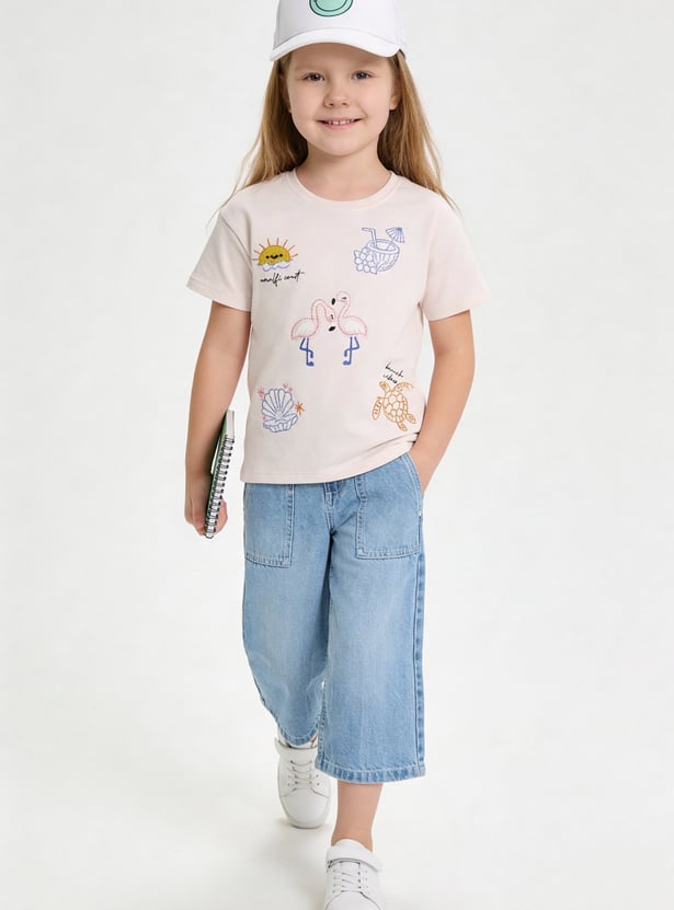 Girls Embroidered T-shirt