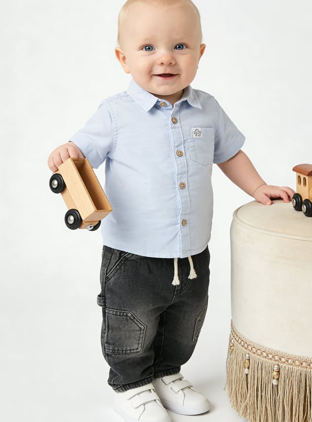 Boys Mid Washed Carpenter Jeans