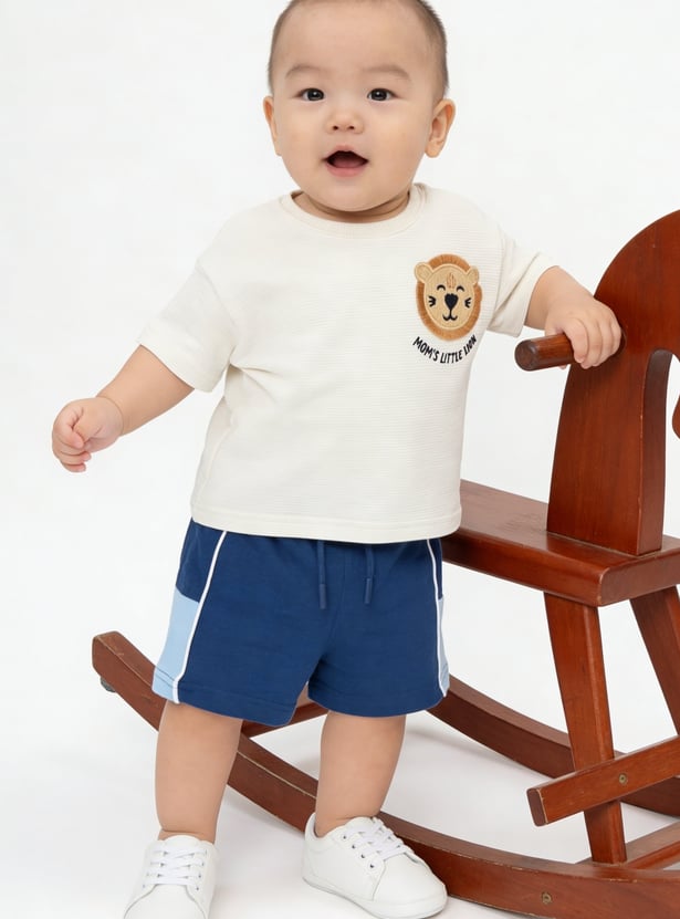 Boys Contrast Panelled Shorts - Pack of 2