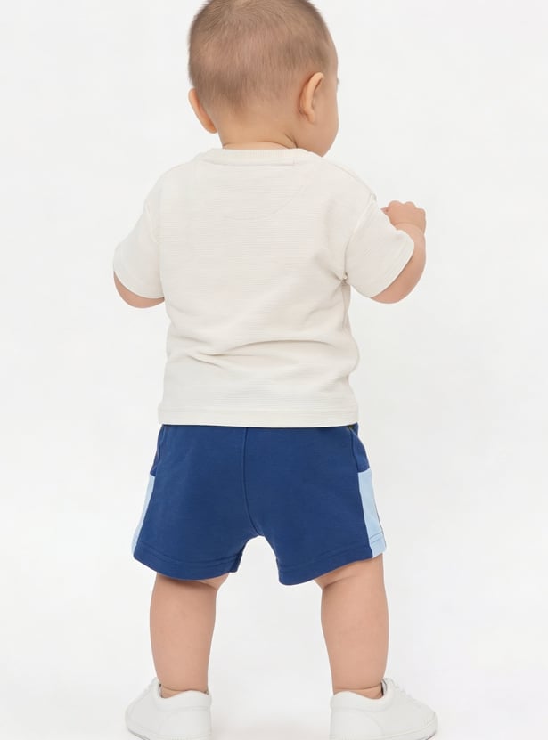 Boys Contrast Panelled Shorts - Pack of 2