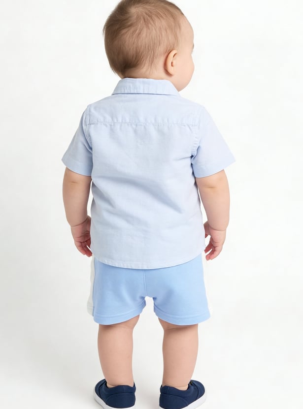 Boys Contrast Panelled Shorts - Pack of 2