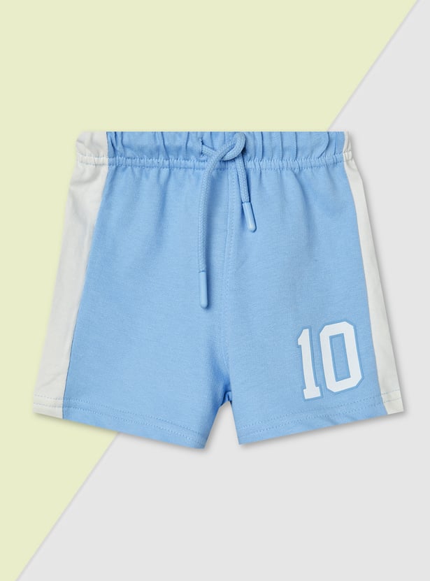 Boys Contrast Panelled Shorts - Pack of 2