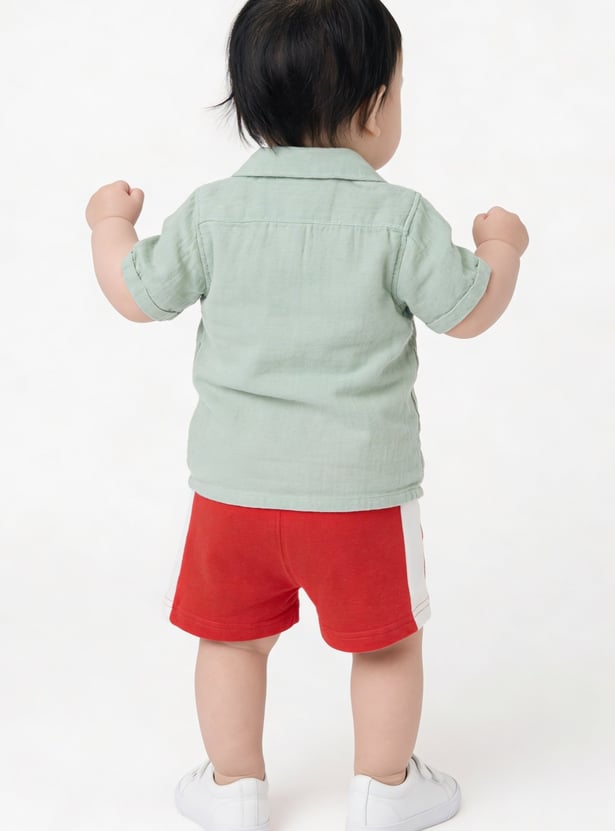 Boys Side Striped Shorts - Pack of 2
