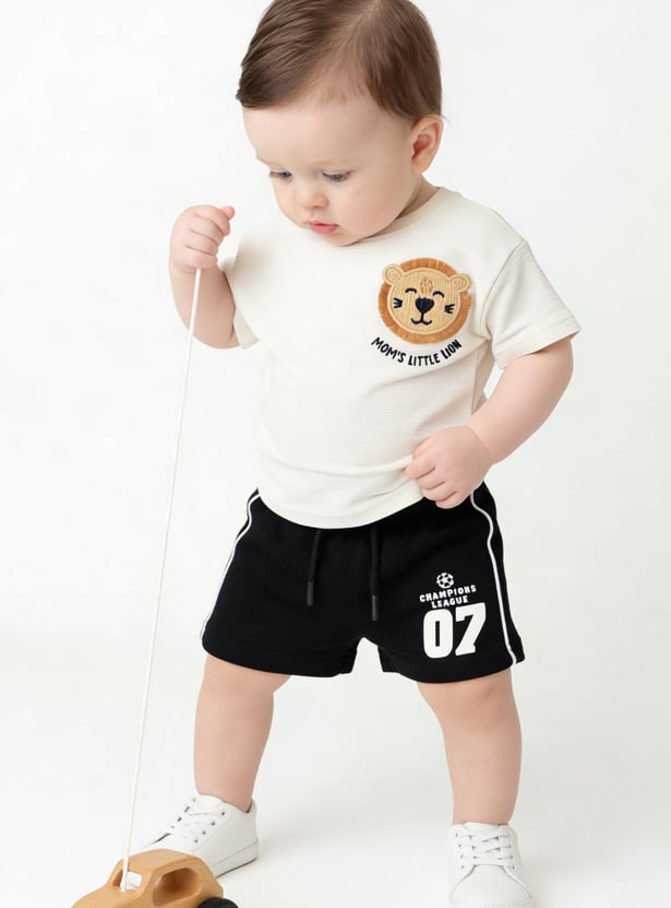 Boys Side Striped Shorts - Pack of 2