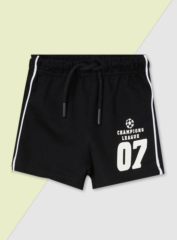 Boys Side Striped Shorts - Pack of 2